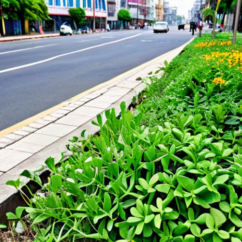 Home 6 **
A vibrant patch of wildflowers growing in an unexpected urban location, perhaps a crack in the sidewalk or a neglected lot. Colorful কলমি ফুল (Water spinach), নয়নতারা (Madagascar Periwinkle), and other common wildflowers are visible. In the background, show blurred urban elements like buildings and streets. Focus on the resilience and beauty of nature reclaiming urban space. fully clothed, appropriate attire, safe for work, perfect anatomy, natural proportions, professional photography, high quality, family-friendly.
**