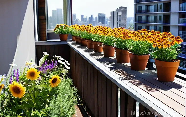 도시 내 야생화 조성을 위한 아카데미 운영 - **Prompt 1: Urban Oasis of Wildflowers**
    "A serene and vibrant urban landscape where a busy city...