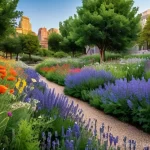 Home 22 도시 내 야생화 조성 파트너십의 중요성 - **Prompt 1: Urban Sanctuary of Wildflowers**
"A serene and vibrant urban park scene at golden ho...