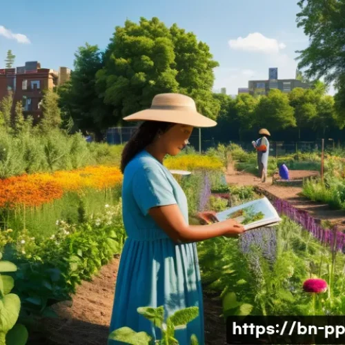Home 33 도시 공간에서 야생화의 경제적 가치 - **Urban Wildflower Oasis: Economic Harmony & Biodiversity**
"A vibrant, wide-angle shot of a flo...